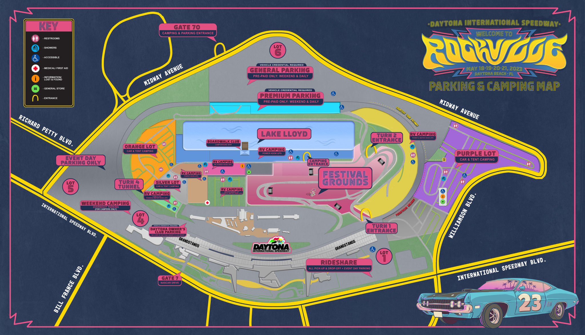 Parking Info – Welcome to Rockville 2023 | May 18-21 | Daytona ...